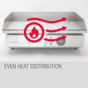 THERMOMATE Electric Griddle Grill BBQ Hot Plate Commercial Stainless Steel - SportZone.co.nz