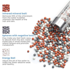 Tourmaline Balls Filter Shower Head - SportZone.co.nz