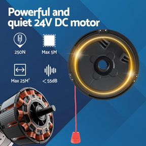 UL - tech Garage Roller Door Opener 250N Motor Auto Safety Reverse 220V - SportZone.co.nz