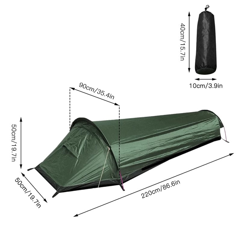 Ultralight Waterproof Single Tent for Hiking & Camping - SportZone.co.nz