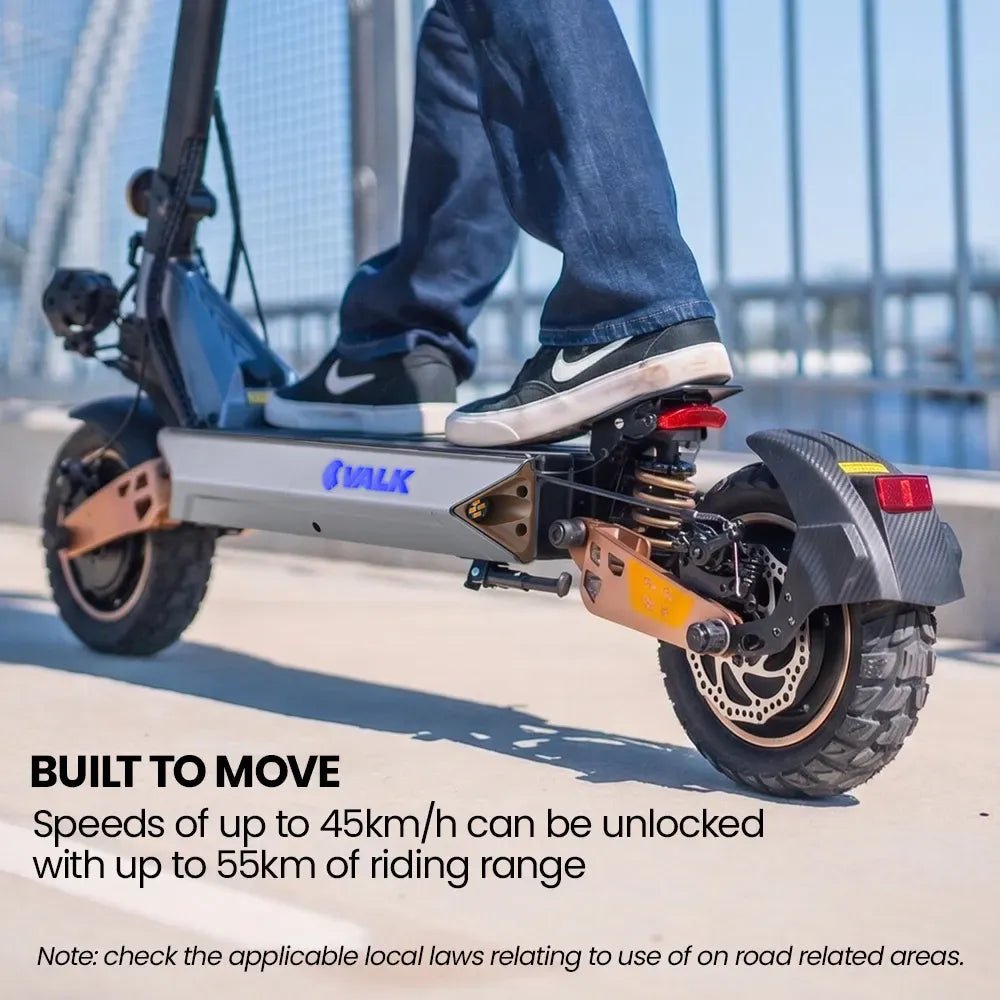 VALK Ego 8 Electric Scooter | 55km Range & 48V 13Ah Battery | Adult eScooter NZ - SportZone.co.nz