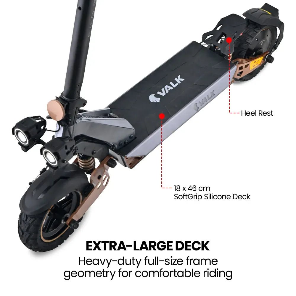 VALK Ego 8 Electric Scooter | 55km Range & 48V 13Ah Battery | Adult eScooter NZ - SportZone.co.nz