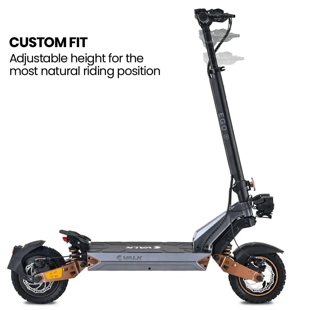 VALK Ego 8 Electric Scooter | 55km Range & 48V 13Ah Battery | Adult eScooter NZ - SportZone.co.nz