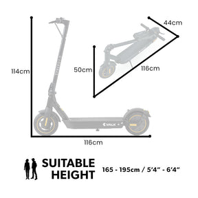VALK Synergy 7 Electric Scooter 500W 15Ah | Adult eScooter | NZ & AU Compliant - SportZone.co.nz
