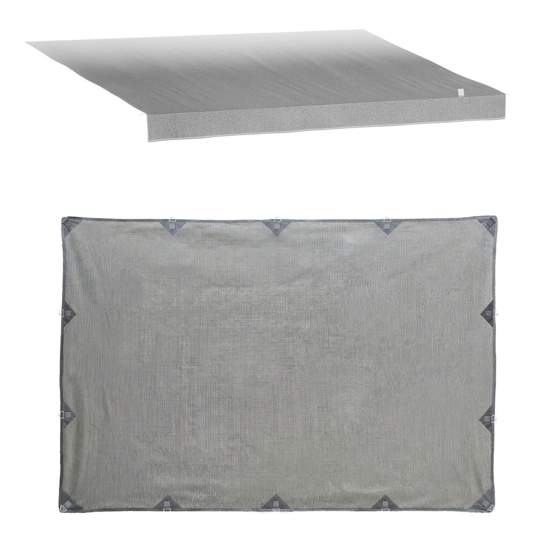 Weisshorn 12ft Caravan Awning Fabric & Privacy Screen RV Roll Out Sun Shade 3.4M - SportZone.co.nz