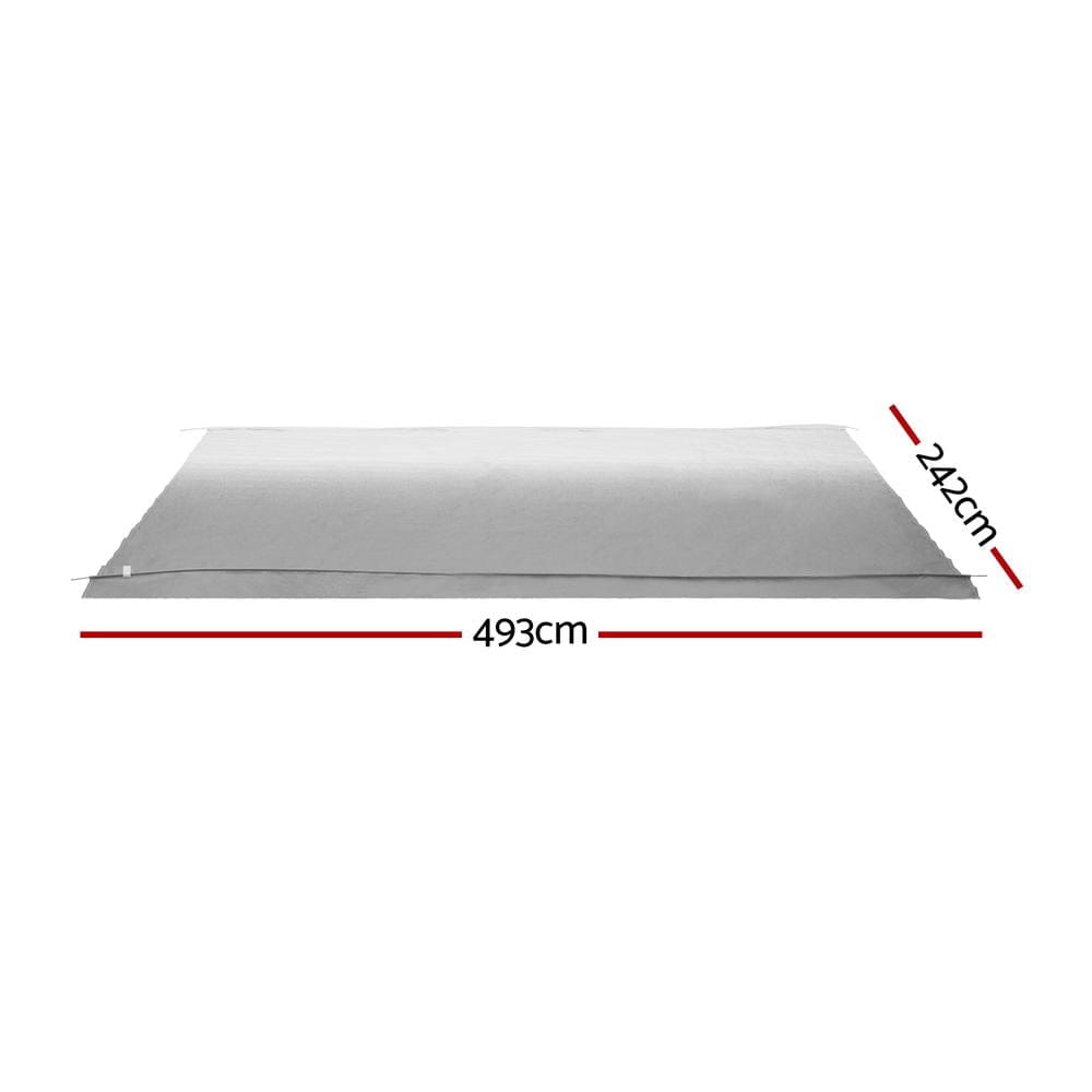Weisshorn 17ft Caravan Awning RV Replacement Fabric 4.93M x 2.42M - SportZone.co.nz