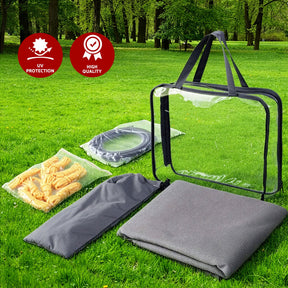 Weisshorn 18ft Caravan Awning Fabric & Privacy Screen RV Roll Out Sun Shade 5.2M - SportZone.co.nz