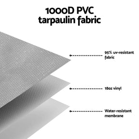 Weisshorn 18ft Caravan Awning RV Replacement Fabric 5.20M x 2.42M - SportZone.co.nz