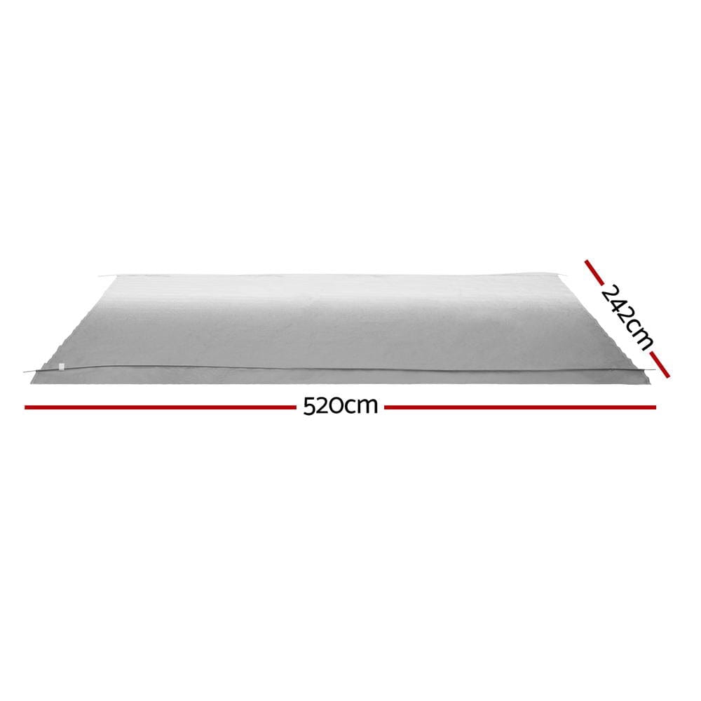 Weisshorn 18ft Caravan Awning RV Replacement Fabric 5.20M x 2.42M - SportZone.co.nz