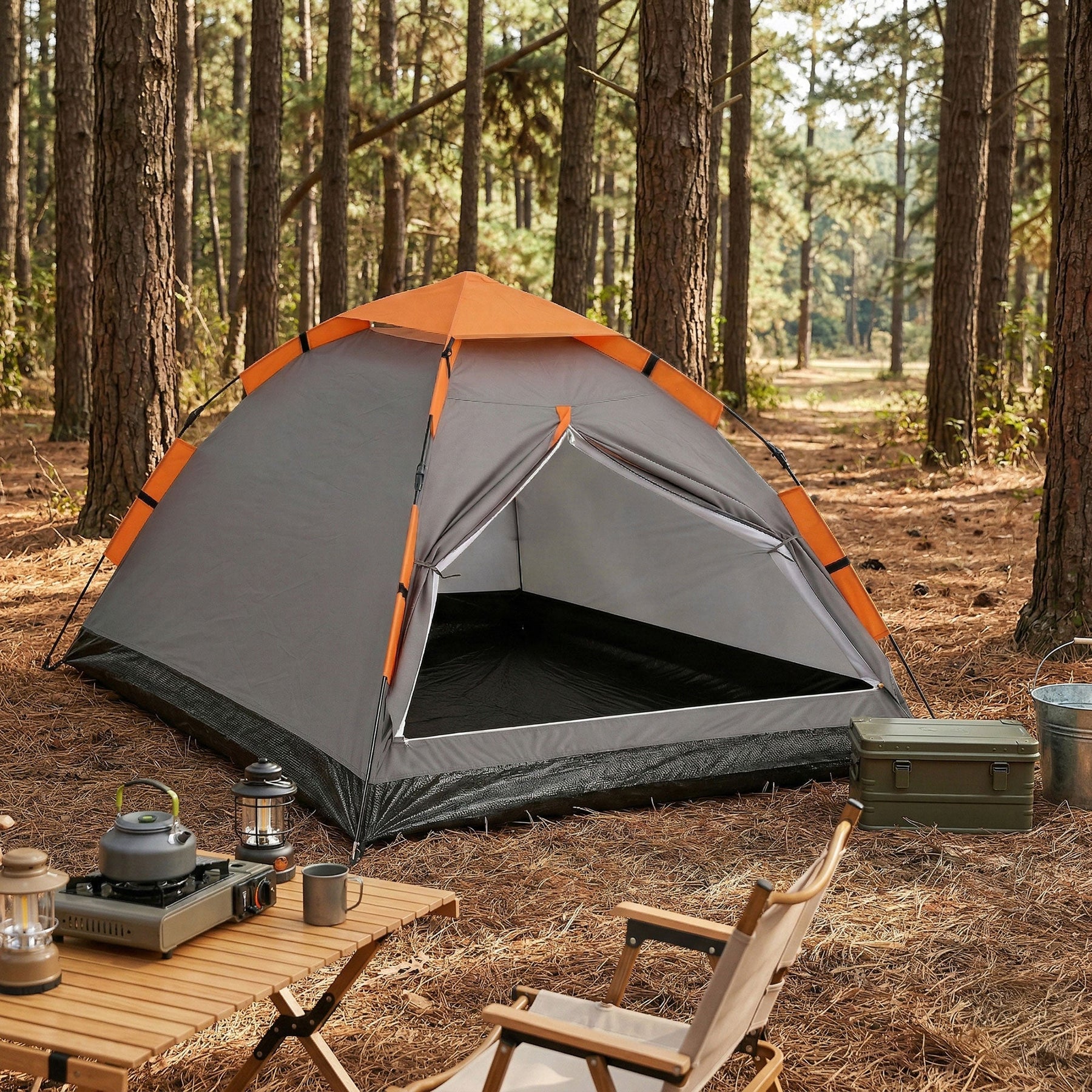 Weisshorn 2 Person Instant Pop Up Camping Tent Automatic Waterproof Hiking Beach - SportZone.co.nz
