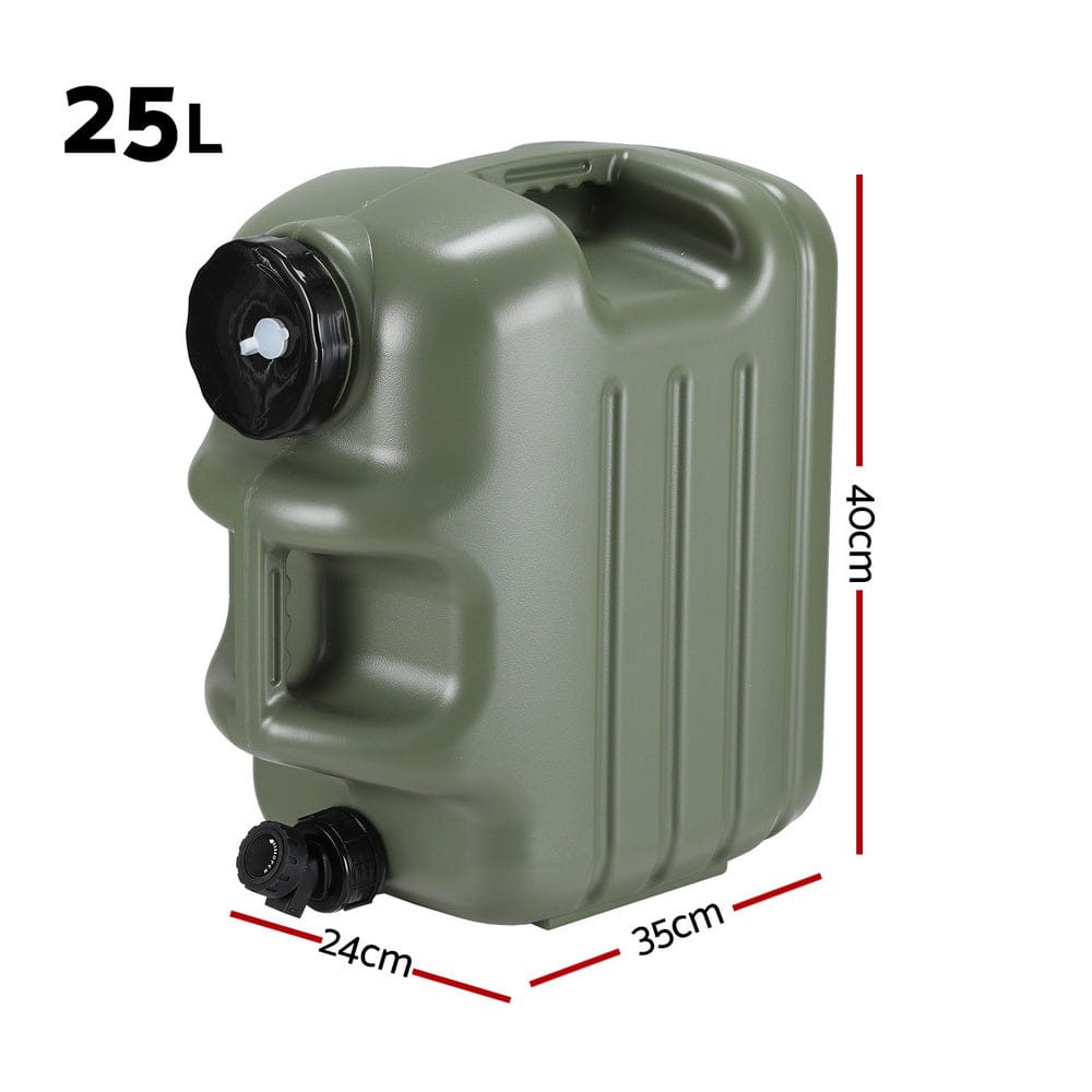 Weisshorn 25L Water Container Jerry Can Bucket Camping Outdoor Storage Tank - SportZone.co.nz