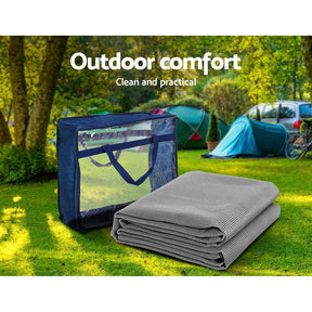 Weisshorn 3M X 2.5M Annex Matting Floor Mats Mesh Caravan Camping Annexe 2pcs - SportZone.co.nz
