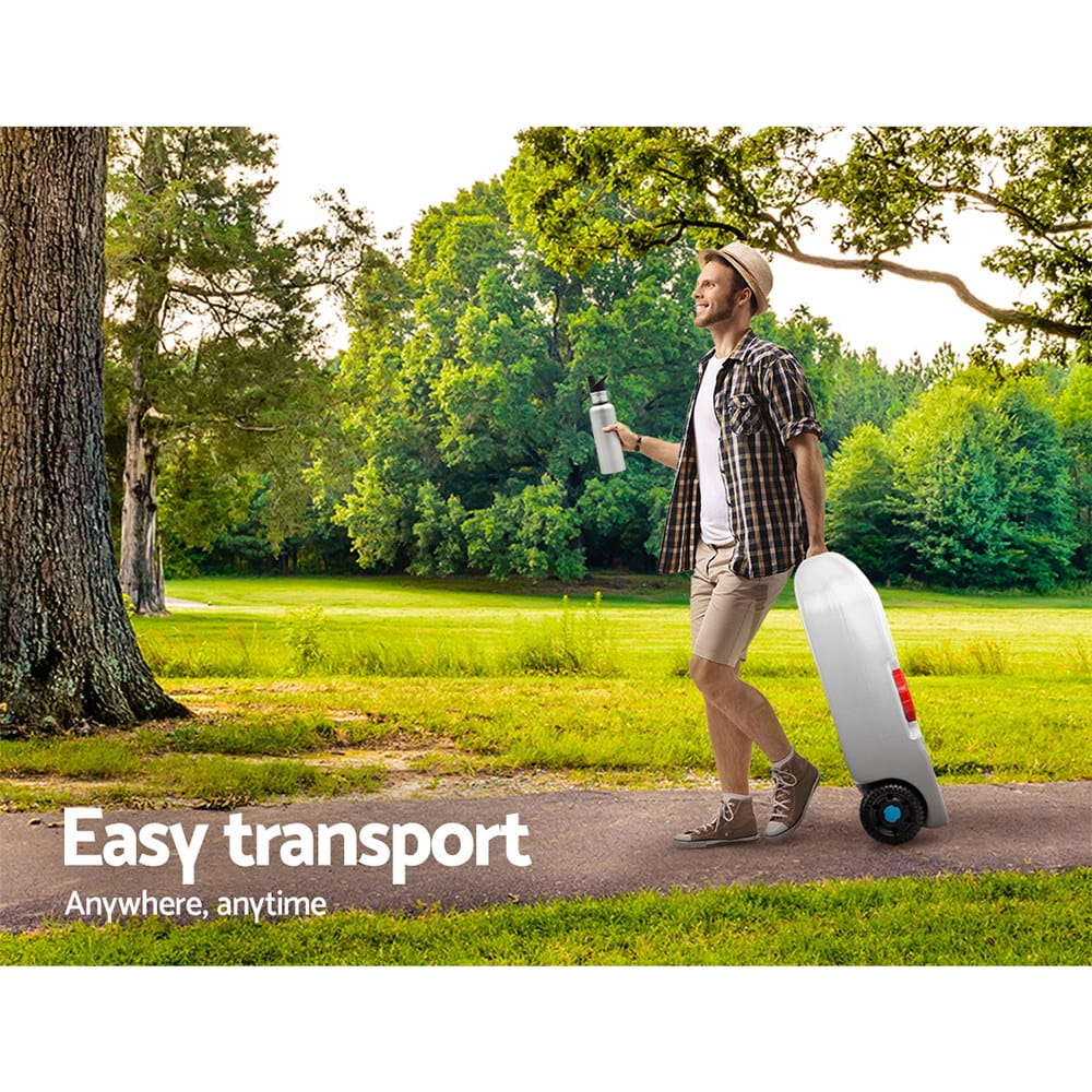 Weisshorn 40L Portable Wheel Water Tank Camping Caravan Storage Grey - SportZone.co.nz