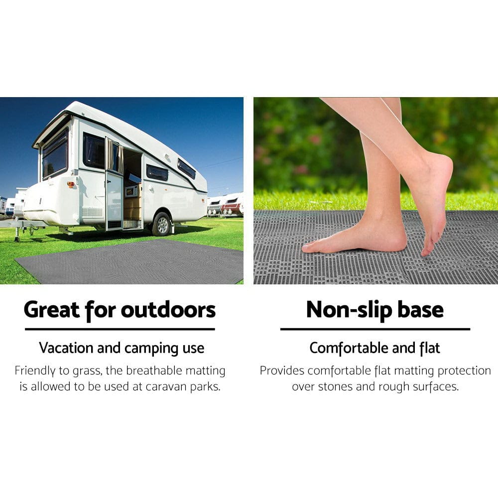 Weisshorn 5M X 2.5M Annex Matting 600GSM Floor Mats Mesh Caravan Camping Annexe - SportZone.co.nz