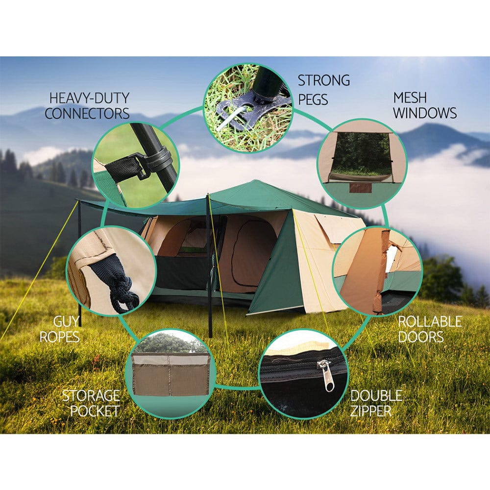 Weisshorn 8 - Person Dome Tent | Easy Setup Camping Tent - SportZone.co.nz