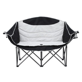 Weisshorn Camping Chair Double Folding Moon Chair Portable Seat 240KG - SportZone.co.nz