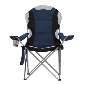 Weisshorn Camping Folding Chair Portable Outdoor Hiking Fishing Picnic Navy 2pcs - SportZone.co.nz