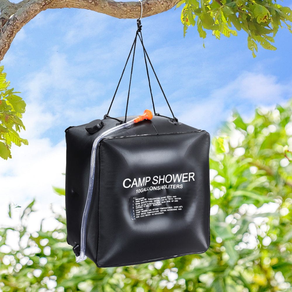 Weisshorn Camping Shower Bag 40L Black - SportZone.co.nz