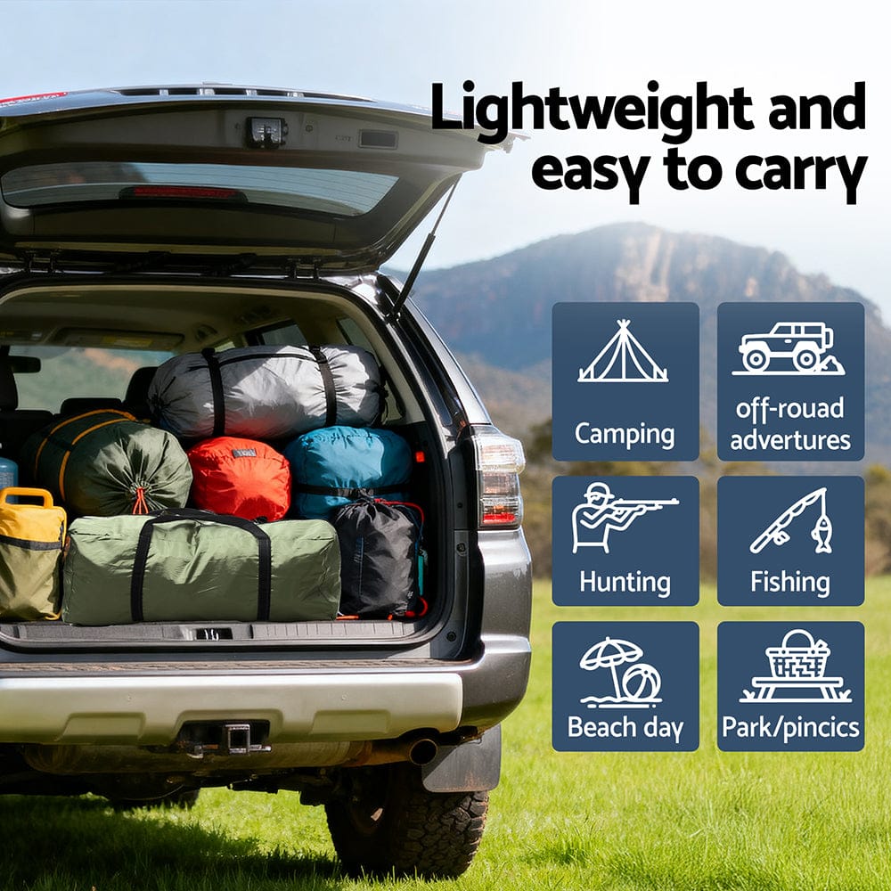 Weisshorn Camping Tent Car SUV Rear Hatchback Tents Canopy Portable Outdoor Family green - SportZone.co.nz
