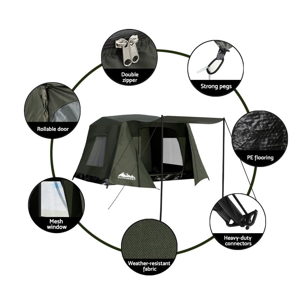 Weisshorn Camping Tent Instant Up 2 - 3 Person Tents Outdoor Hiking Shelter - SportZone.co.nz
