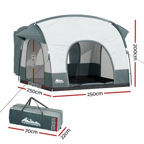 Weisshorn Camping Tent SUV Car Rear Extension Canopy Outdoor Portable Family 4WD - SportZone.co.nz