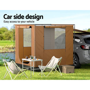 Weisshorn Camping Tent SUV Car Side Awning 2x2m Canopy Outdoor Portable 4WD - SportZone.co.nz