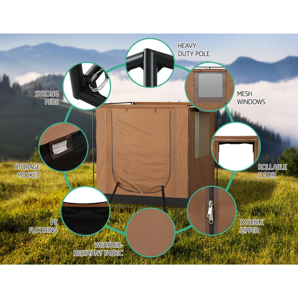 Weisshorn Camping Tent SUV Car Side Awning 2x2m Canopy Outdoor Portable 4WD - SportZone.co.nz