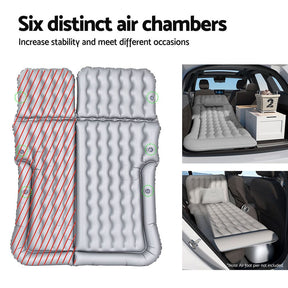 Weisshorn Car Mattress 175x130 Inflatable SUV Back Seat Camping Bed Grey - SportZone.co.nz