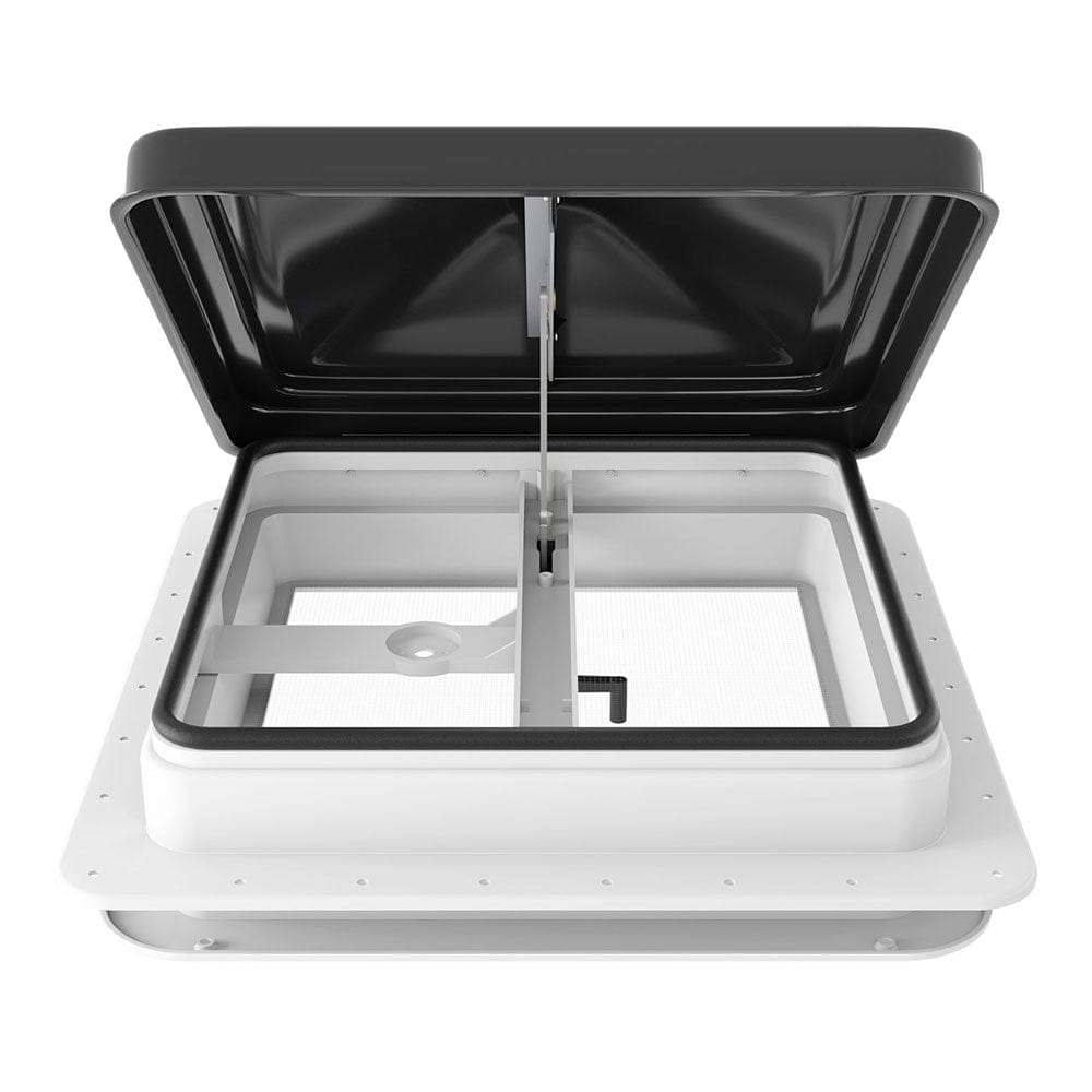 Weisshorn Caravan Roof Vent Hatch RV Skylight Motorhome Camper 350x350mm Black - SportZone.co.nz