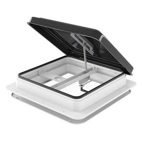 Weisshorn Caravan Roof Vent Hatch RV Skylight Motorhome Camper 350x350mm Black - SportZone.co.nz