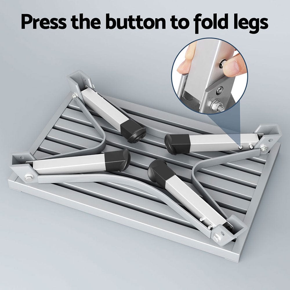 Weisshorn Caravan Step Folding Aluminium Step Ladder Stool - SportZone.co.nz