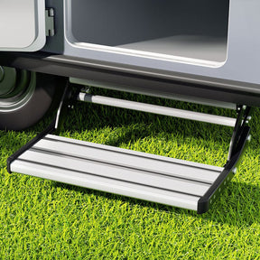 Weisshorn Caravan Step Pull Out Step Single Aluminium 200KG - SportZone.co.nz