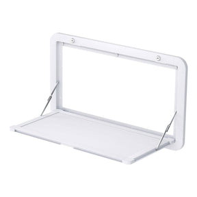 Weisshorn Caravan Table 800 x 450mm Folding Lockable White - SportZone.co.nz