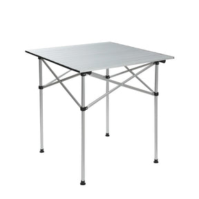 Weisshorn Folding Camping Table 70CM Roll Up Outdoor Picnic BBQ Aluminium Desk - SportZone.co.nz