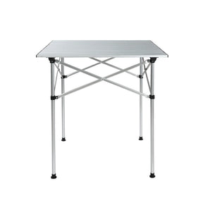 Weisshorn Folding Camping Table 70CM Roll Up Outdoor Picnic BBQ Aluminium Desk - SportZone.co.nz