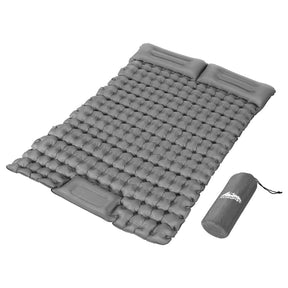 Weisshorn Self Inflating Mattress Camping Sleeping Mat Air Bed Double Pillow Bag - SportZone.co.nz