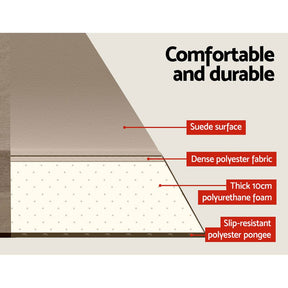 Weisshorn Self Inflating Mattress Camping Sleeping Mat Air Bed Double Set Coffee - SportZone.co.nz