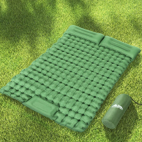 Weisshorn Self Inflating Mattress Camping Sleeping Mat Air Bed Pad Double Pillow - SportZone.co.nz