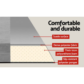 Weisshorn Self Inflating Mattress Camping Sleeping Mat Air Bed Single Grey - SportZone.co.nz