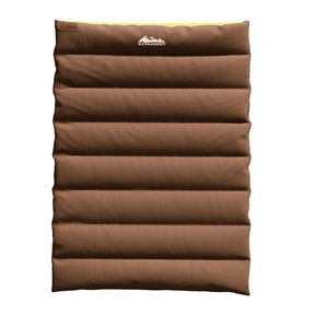 Weisshorn Sleeping Bag Double Bags Thermal Camping Hiking Tent Brown - 5°C - SportZone.co.nz