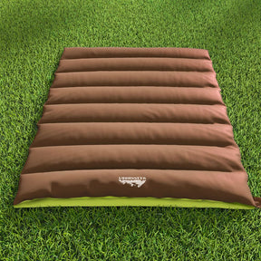 Weisshorn Sleeping Bag Double Bags Thermal Camping Hiking Tent Brown - 5°C - SportZone.co.nz