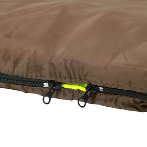 Weisshorn Sleeping Bag Double Bags Thermal Camping Hiking Tent Brown - 5°C - SportZone.co.nz