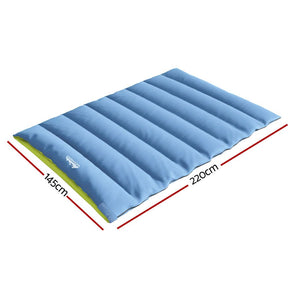 Weisshorn Sleeping Bag Double Bags Thermal Camping Hiking Tent Grey - 5°C - SportZone.co.nz