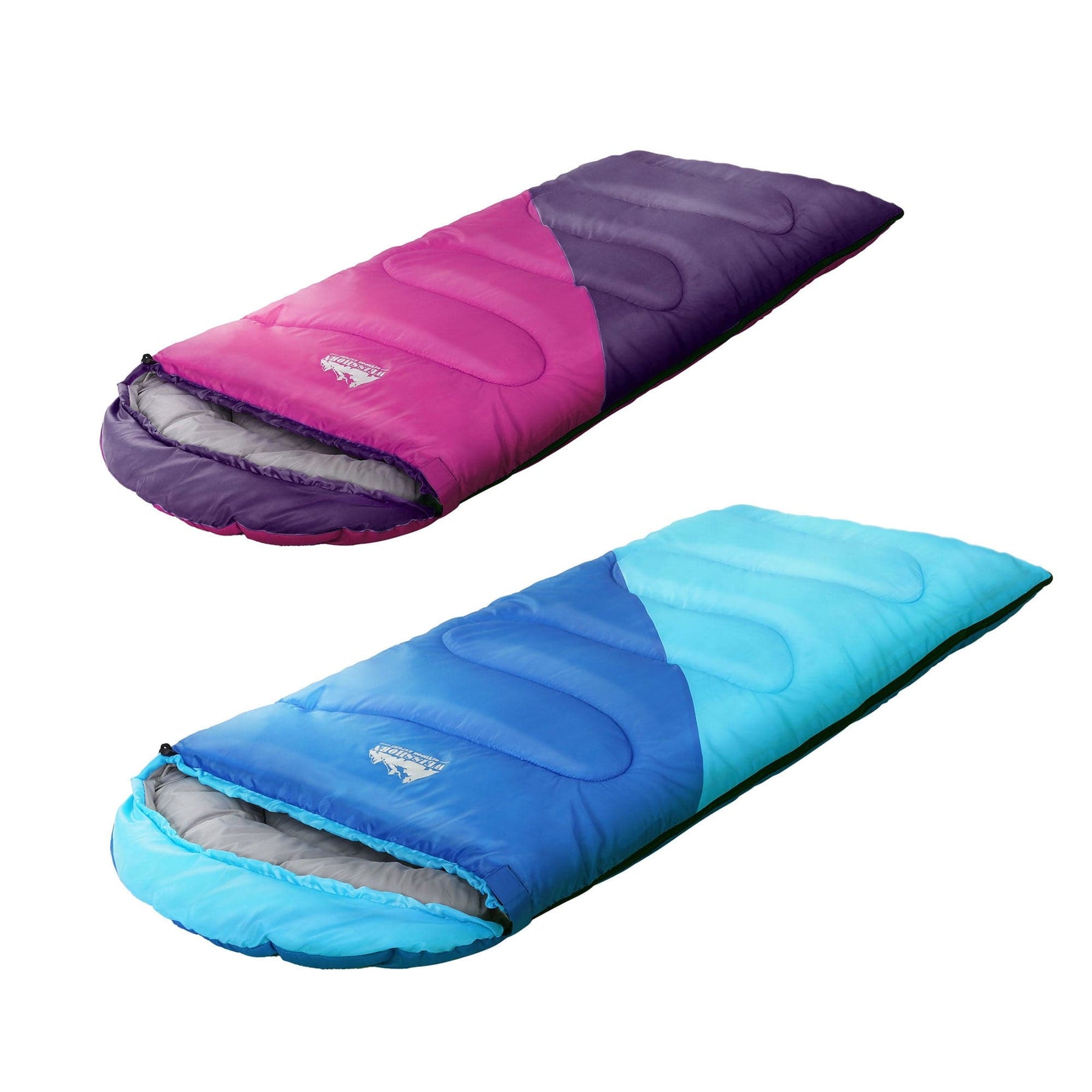 Weisshorn Sleeping Bag Set of 2 Kids Single 172cm Thermal Camping Hiking - SportZone.co.nz