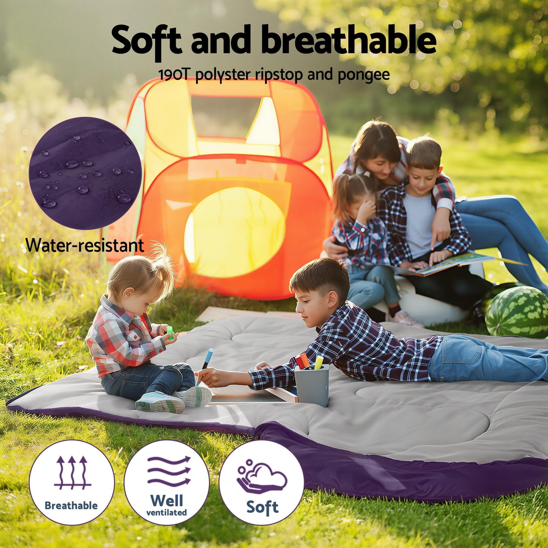 Weisshorn Sleeping Bag Single 213cm Thermal Camping Hiking Pink - SportZone.co.nz