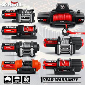X - BULL Electric Winch 12V 5000LBS Steel Cable Wireless remote ATV UTV Boat Trailer - SportZone.co.nz