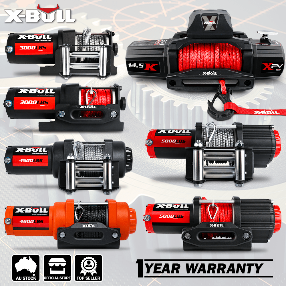 X - BULL Electric Winch 12V 5000LBS Synthetic Rope Wireless remote ATV UTV Boat Trailer - SportZone.co.nz