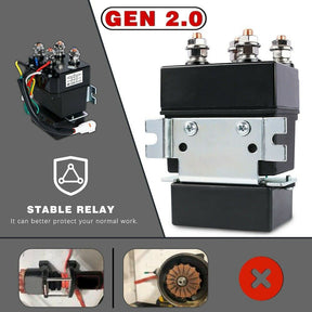 X - BULL Electric Winch 4500LBS/2041KG Steel Cable Wireless Remote Boat ATV 4WD - SportZone.co.nz