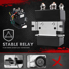 X - BULL Electric Winch 5000LBS 12V 15.2M Synthetic Rope Wireless ATV UTV 4WD Boat - SportZone.co.nz
