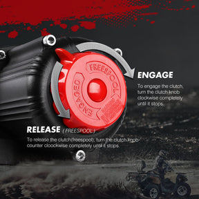 X - BULL Electric Winch 5000LBS 12V 15.2M Synthetic Rope Wireless ATV UTV 4WD Boat - SportZone.co.nz